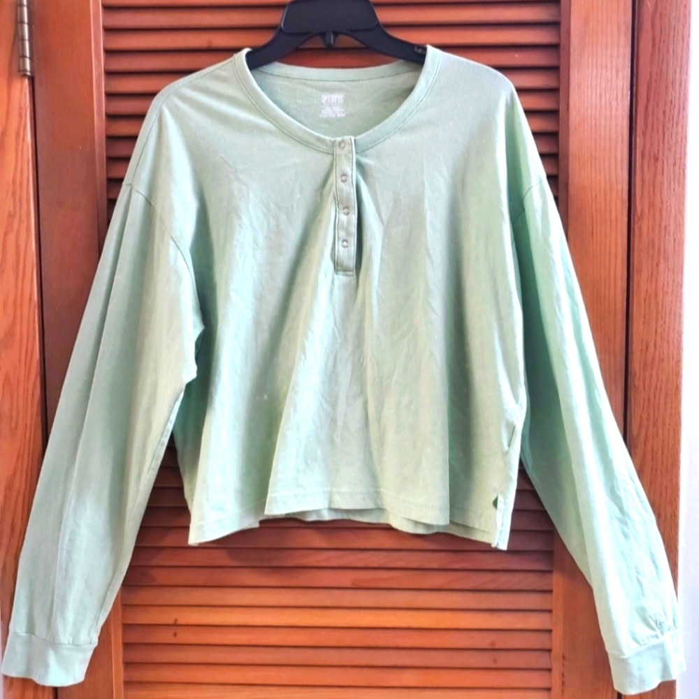 PINK Victoria's Secret Seafoam Green Top